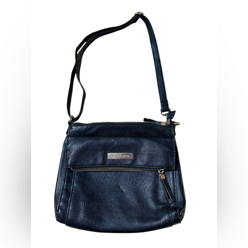 Liz Claiborne Faux Leather Pebbled Crossbody